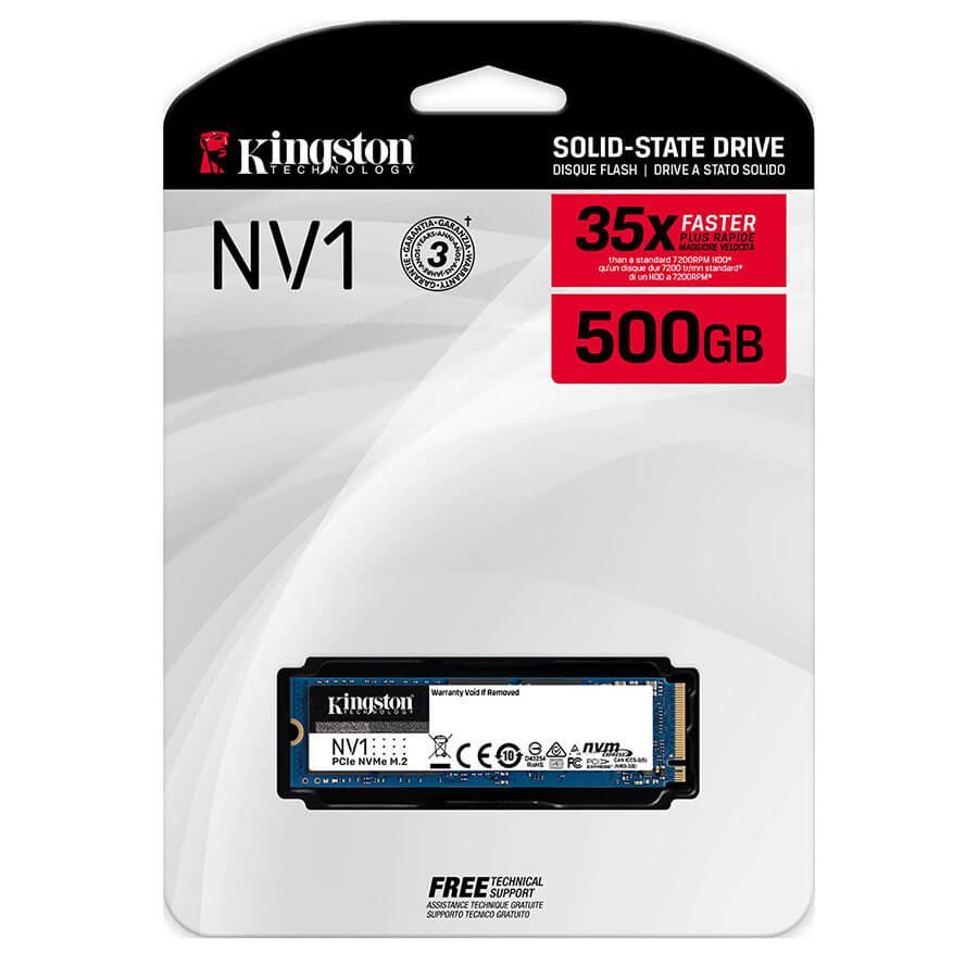 Disco en estado solido SSD M.2 Kingston NV1 NVMe PCIe, 500GB